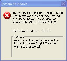 Windows RPC Error